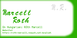 marcell roth business card